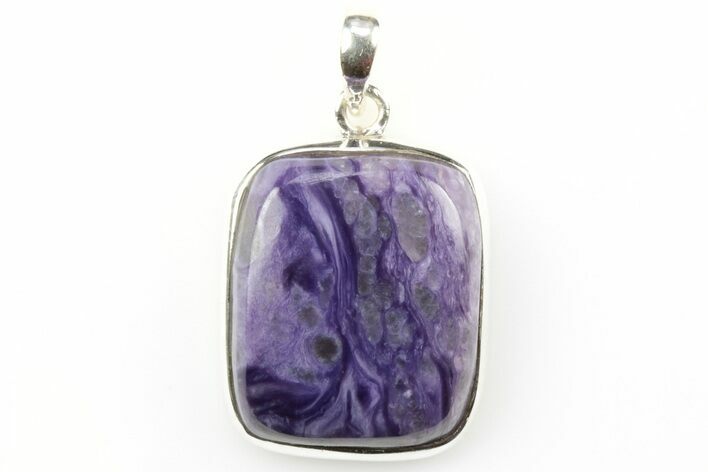 Siberian Charoite Pendant (Necklace) - Sterling Silver #211892